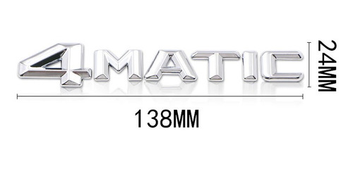 Emblema Logo Insignia Mercedes Benz 4matic Foto 2