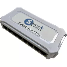 Switch Poe 48v Para Câmeras Ip + Fonte 48v 3a- 