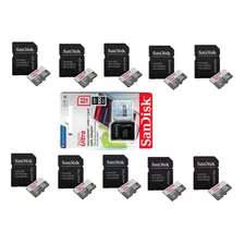Promoção 10 Cartão De Memória 32gb Sandisk Ultra Original
