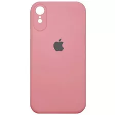 Case Capa Silicone Compatível iPhone XR Rosa Chiclete