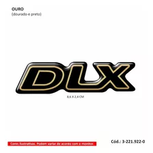 Adesivo Emblema Lateral Dlx Blazer 1999 - Resinado - Dourado