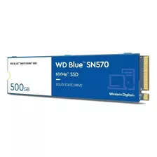 Western Digital 500gb Wd Blue Sn570 Nvme Ssd Gen3 X4 Pcie M.2 2280 Wds500g3b0c