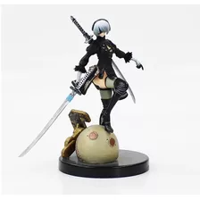 Estátua Nier Automata Nieh Yorha 2b Pvc Action Figure Anime