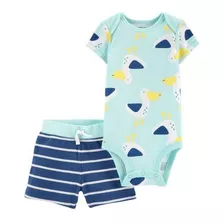 Set 2pc De ALG Con Short Y Body Mc Estampado Patos Bebe 