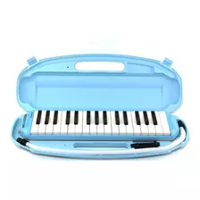 Flauta Melodica Azul 32 Teclas Suzuki Y Estuche Duro