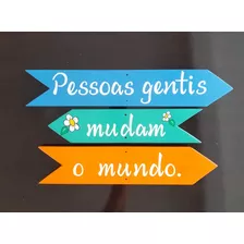 Placas Para Jardim Coloridas Com Frase (chácara, Sítio...)