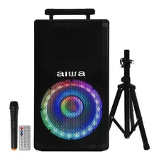 Caixa De Som Karaokê Aiwa 800 Watts - Bluetooth / Usb