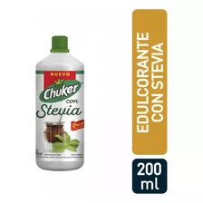 Edulcorante Chuker Stevia 200ml Cero Calorías X6 Unidades