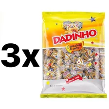 3x Dadinho Doce De Amendoim 600g - Original 