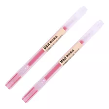 2 Canetas Esferográficas Gel Vermelha Muji Orig. 0.5mm Japan