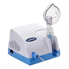 Nebulizador Inalador Medicate Md1000 Branco Azul Bivolt