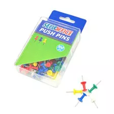 Chinches Push Pin Tachuelas De Colores 100 Piezas