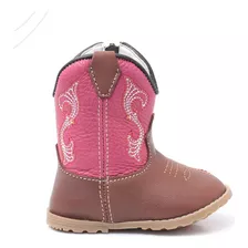 Bota Infantil Feminina Country De Couro Antiderrapante Linda