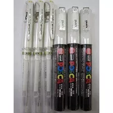 Set De Marcadores De Pintura Posca Y Boligrafos Blancos X6u