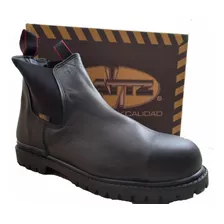 Bota De Casquillo Fundido Negro Acero Resistente Marca Mattz