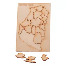 Puzzle Rompecabeza Mdf Mapa Entre Ríos - Imaginarte