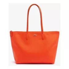 Bolsa Conceptual Lacoste Tote L.12.12 Con Cremallera, Color Naranja, Talla Única