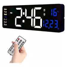 Petilleur Reloj De Pared Digital Con Control Remoto, Relojes