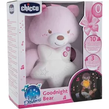 Pelúcia Com Luz & Sons Ursinho Bons Sonhos Rosa - Chicco