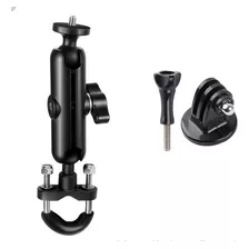 Soporte Tipo Ram Gopro Moto Biciclet Manubrio + Adaptador