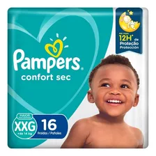 Fralda Pampers Confort Sec Xxg - 16 Unidades