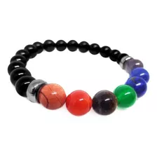 Pulseira 7 Chakras Pedras Naturais Pronta Entrega