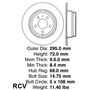 Disco Frenos  Trasera Para Volvo S70   1998