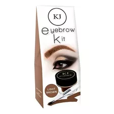 Crema Para Cejas Kj Con Aplicador. Color Light Brown