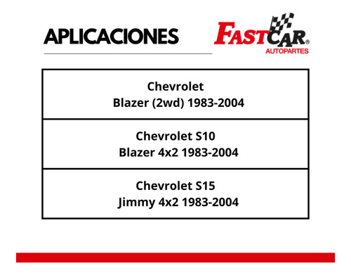 2 Amortiguadores Delant. Chevrolet S10 Blazer 4x2 1983 2004 Foto 3