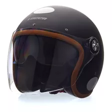 Capacete Lucca Galaxy 3 Em 1 Black Caramel Com 3 Viseiras Nf