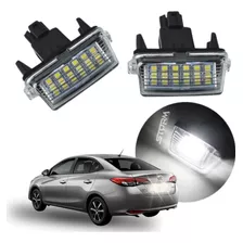 Par Lâmpada Luz De Placa Toyota Yaris Sedan 2019 A 2024 Led