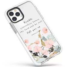Funda Para iPhone 12, Transparente/estampe Floral