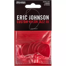  Eric Johnson Classic Jazz Iii Rojo Dunlop Picks X6