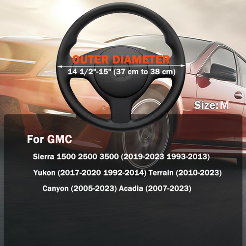 Xhring Funda Para Volante De Automvil Para Gmc Sierra 1500  Foto 8