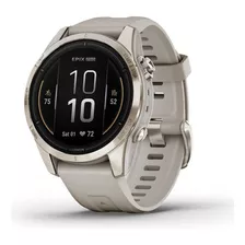 Smartwatch Garmin Epix Pro Gen 2 Zafiro 42mm Sport 1.2in Caixa 42mm De Polimeros, Pulseira Areia E O Arco Dourado De Titânio