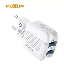 Carregador Turbo Celular 2.4a - 2 Usb / Moxom Kh-47 Top