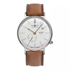 Reloj Hombre Zeppelin 7138-4 Cuarzo Pulso Marron En Cuero