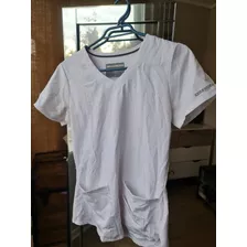 Polera Clínica Blanca, Talla Xs, Marca Skechers