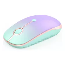 Mouse Seenda Bluetooth Inalambrico/verde Morado