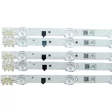 Kit X5 Tiras De Led Samsung Un32f4000 Un32f5000 Un32f5500