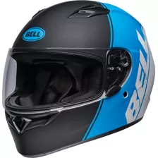 Casco Bell Qualifier Black/cyan Talle M - Cafe Race