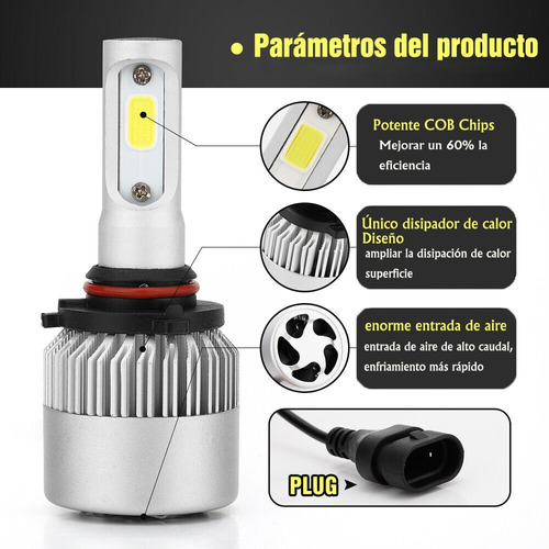 Bombillas Led Alta Y Baja Para Nissan Versa 2020-2021 Foto 5