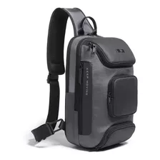 Mochila Pequena De Peito Bolsa Transversal Masculina Pochete Cor Cinza