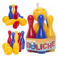 Jogo De Boliche Brinquedo Infantil Com 6 Pinos E 2 Bolas Top