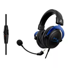 Auricular Gamer Hyperx Cloud Ps5 Ps4 Negro Y Azul