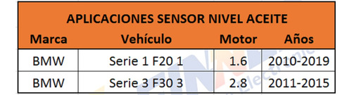 Sensor Nivel Aceite Bmw Serie 1 F20 Serie 3 F30 Foto 6