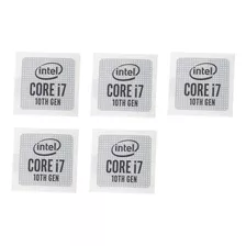Sticker Intel Core I7 10th Generación Pack X 5 Und.