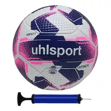 Bola Society Uhlsport Attack + Bomba De Ar Cor Rosa