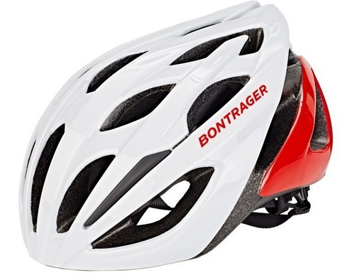 Capacete Bontrager Starvos Vermelho E Branco Para Ciclismo Bike Bicicleta Mtb Speed Road Tamanho Médio Original