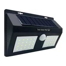 Foco Aplique Led Pared Solar Con Sensor Doble Con 2 Lupas